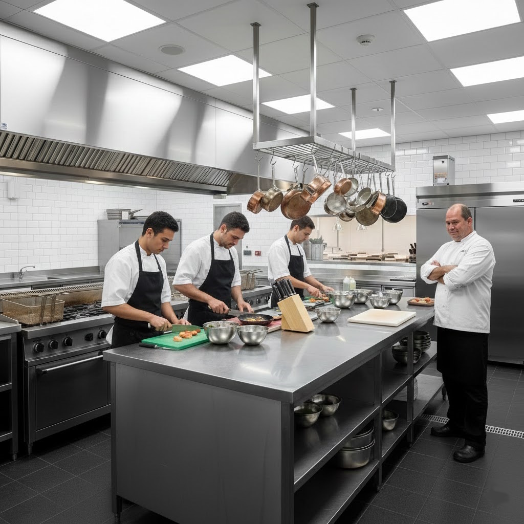 Chef Bobby Supervising